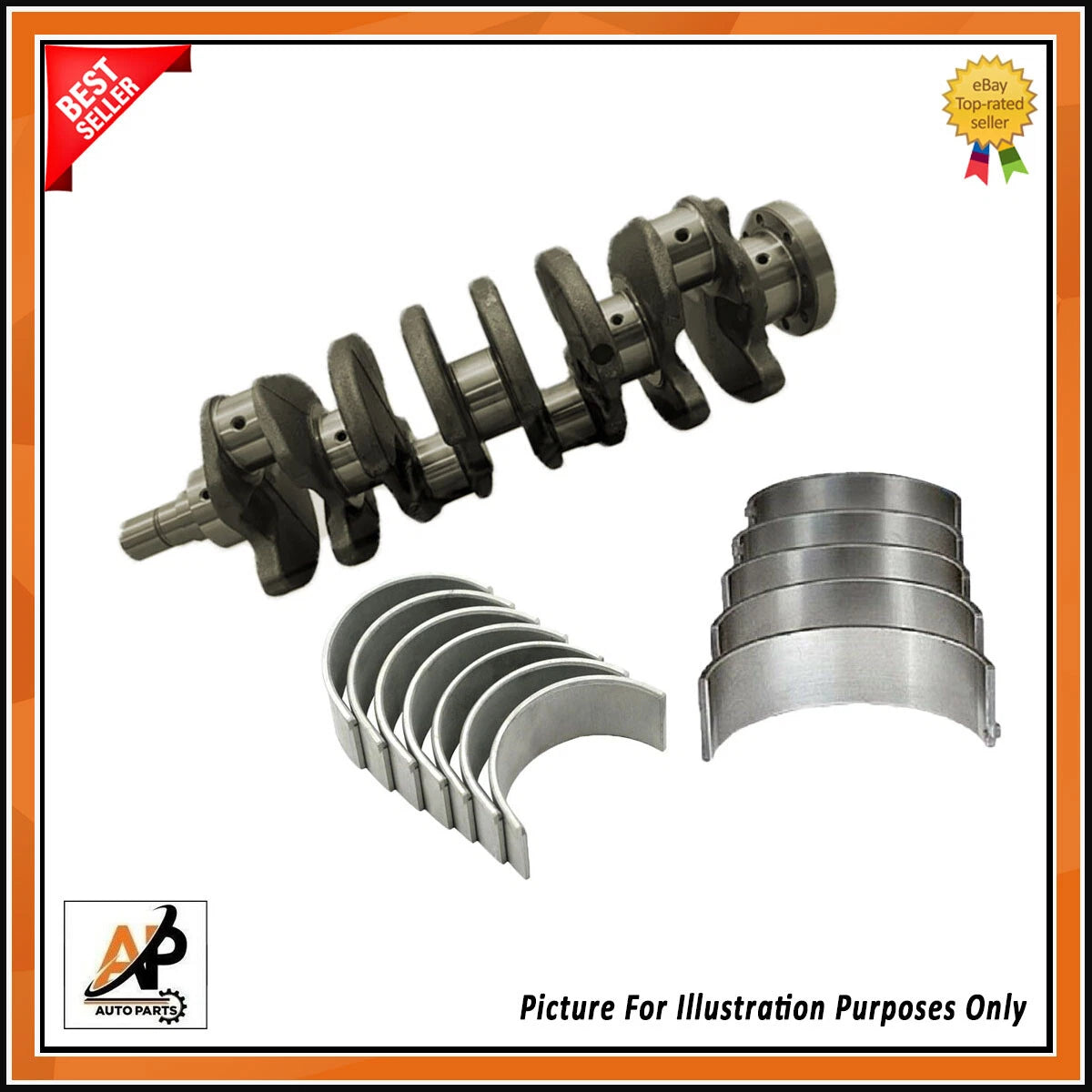 Crankshaft With Bearings Replacement for Hyundai Santa Fe Sonata Tucson (2006–2015)
