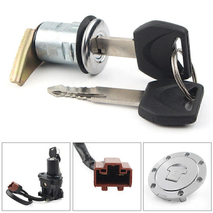 Ignition Switch Fuel Gas Cap Seat Lock Key Set for Honda CBR600RR/1000RR (2008-2014)