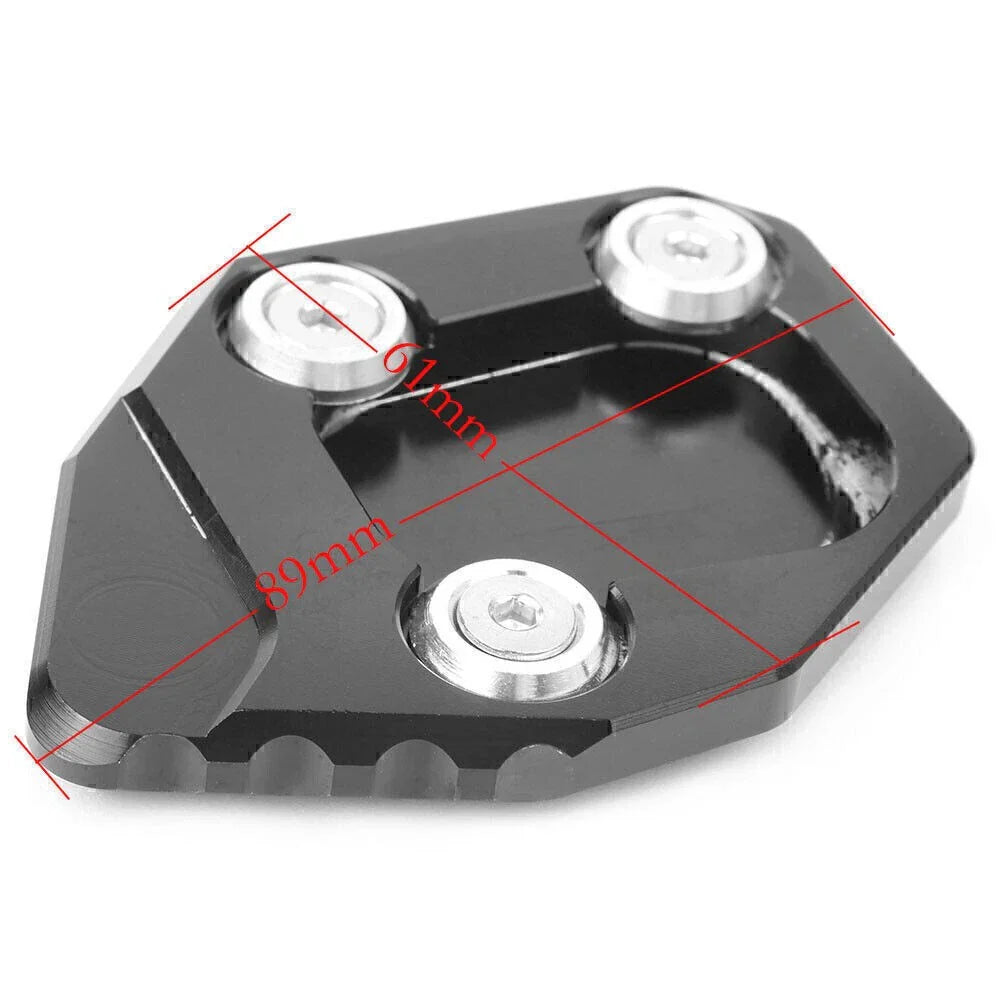 Kickstand Side Stand Pad Extension for HONDA CBR600RR 2007-2015 Black