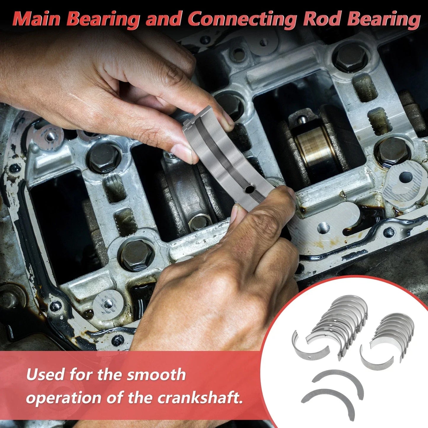 Main Bearing & Connecting Rod Bearing Kit for Hyundai Accent (2000-2005)