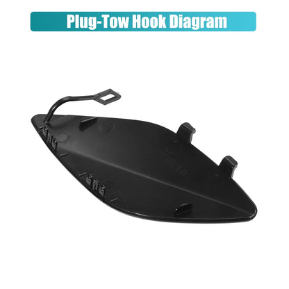 Front Bumper Tow Hook Cover for Mercedes-Benz CLA-Class (2014-2023) Black