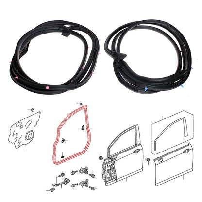 Front Door Weatherstrip for Honda Fit Jazz Hatchback 2004-2006