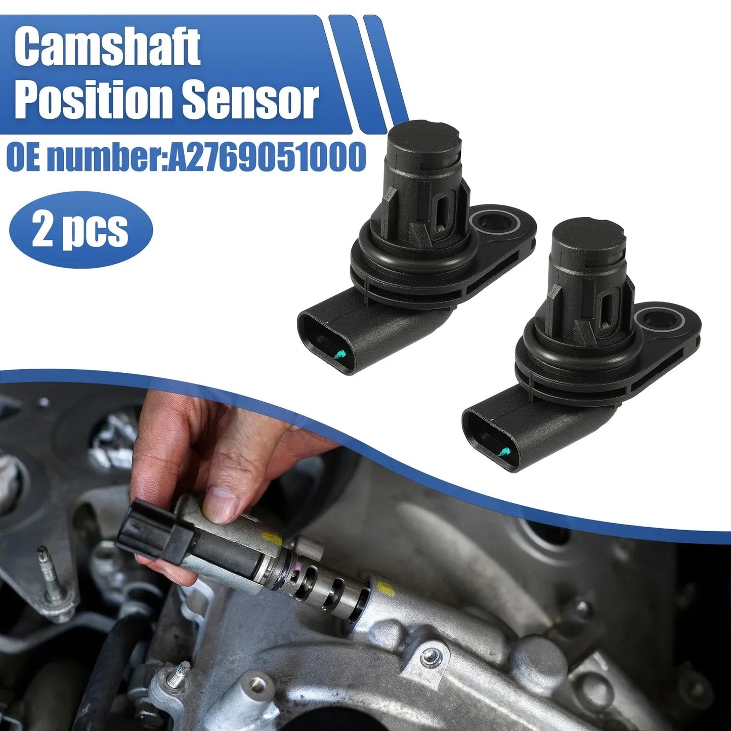 2 x Engine Camshaft Position Sensors for Mercedes-Benz W166 ML350 C207 E350