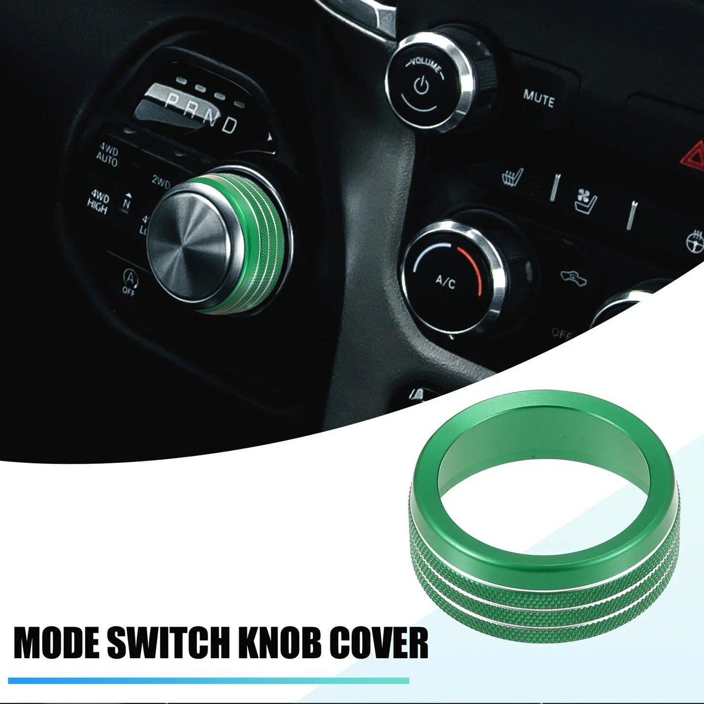 Gear Shift Knob Cover for Dodge RAM 1500 2500 3500 (2018-2020) Green