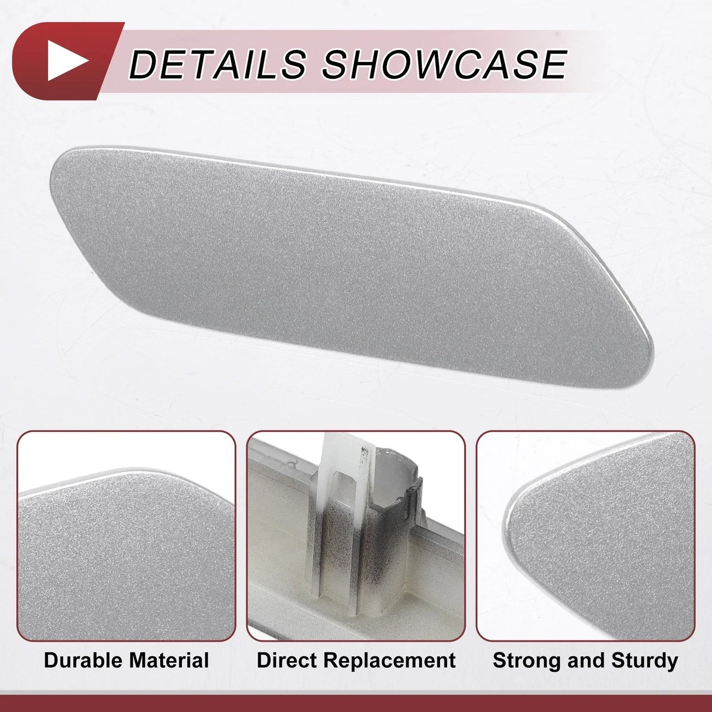 Front Right Washer Nozzle Cover for Lexus RX350 (2016-2019) - Silver Tone 1 x