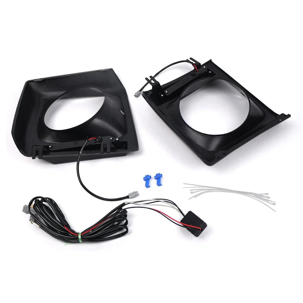 Daytime Running Lights Bezel Glossy Black for Benz G-Class (1990-2018)
