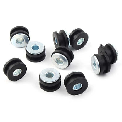 10Pcs Motorcycle Rubber Fairing Grommet Bolts