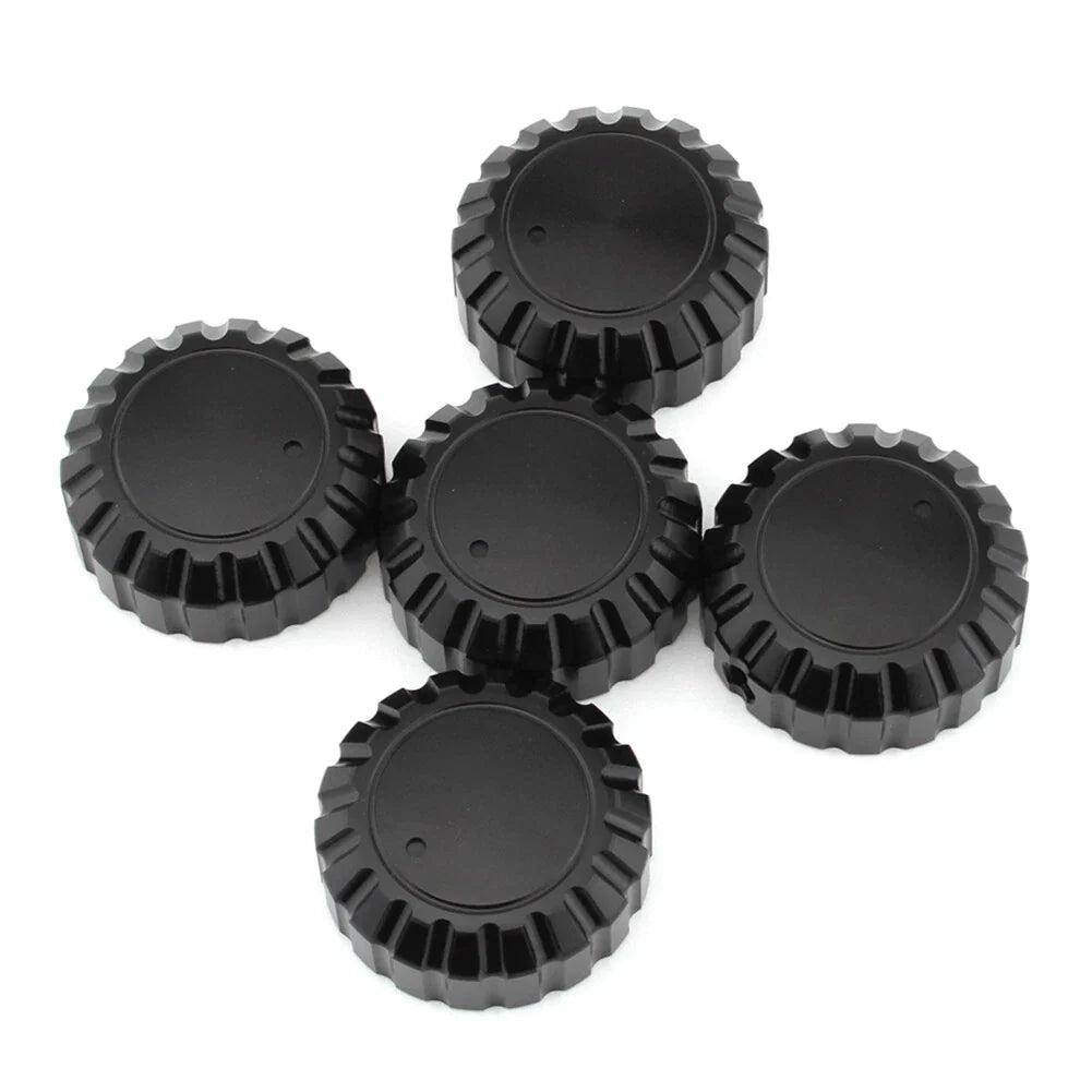 5Pcs Black Aluminum Radio Knobs for Honda GL1500 Goldwing (1988-2000)