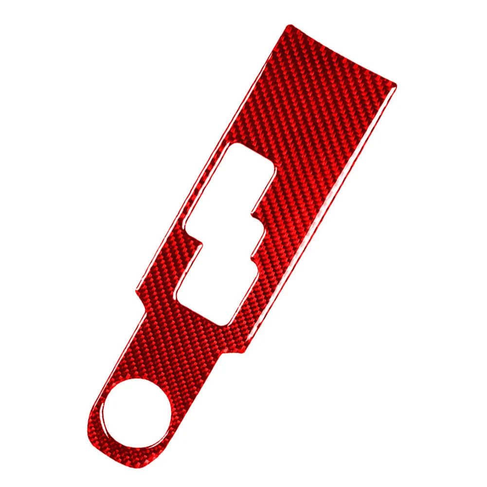 Carbon Fiber Red Gear Shift Panel Cover Trim for Nissan GTR R35 (2008-2016)