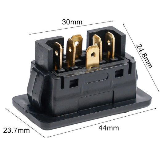 1x Car Power Switch Button With Green Light 6-Pin 12/24V&20A&ON/OFF for Car