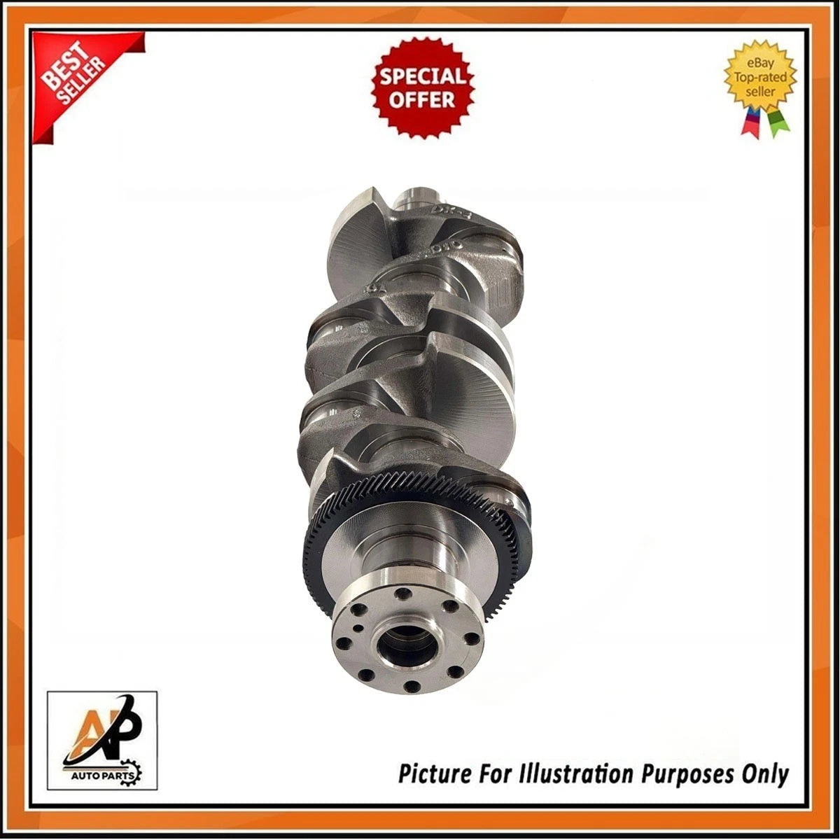Forged Crankshaft with Main Bearings for Land Rover Jaguar 2.0 Diesel (2011–2018)