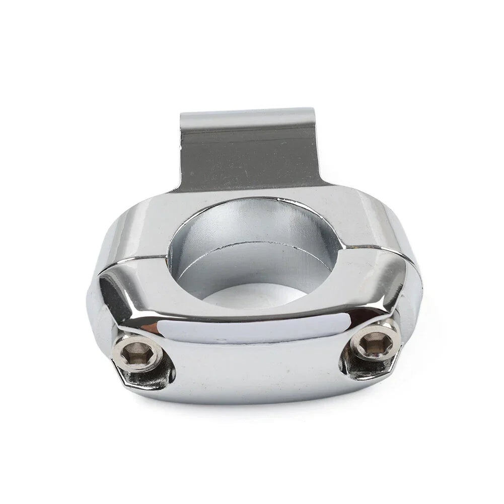 Handlebar Mirror Mount Clamp for Harley Dyna Fatboy