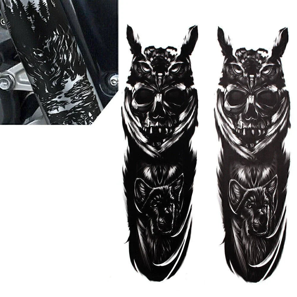 Custom Skull Decal Medallion Stickers for Harley & Yamaha