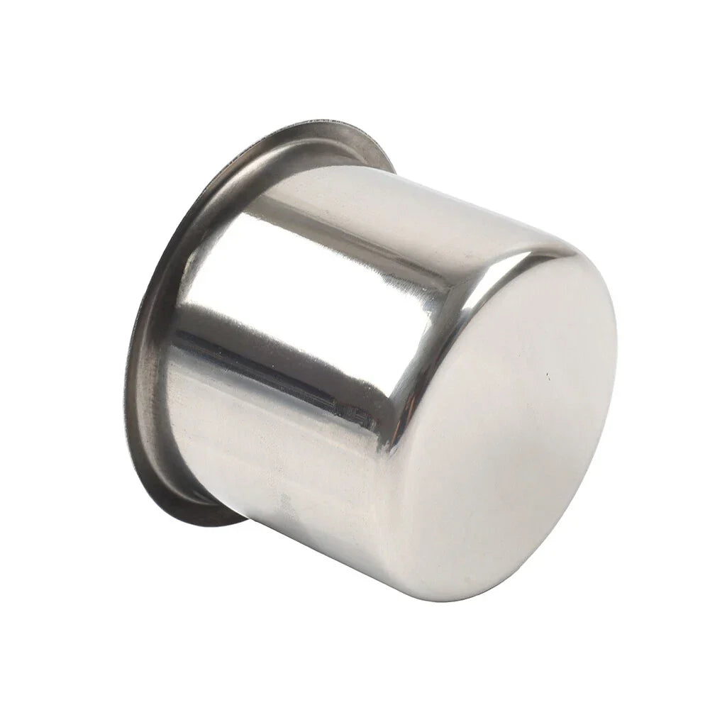 Stainless Steel Drop-in Cup Holder for Poker Table Yacht Boat RV Car Truck