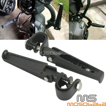 Highway Crash Bar Foot Pegs w/ 1"-1.25" Clamps for Harley-Davidson