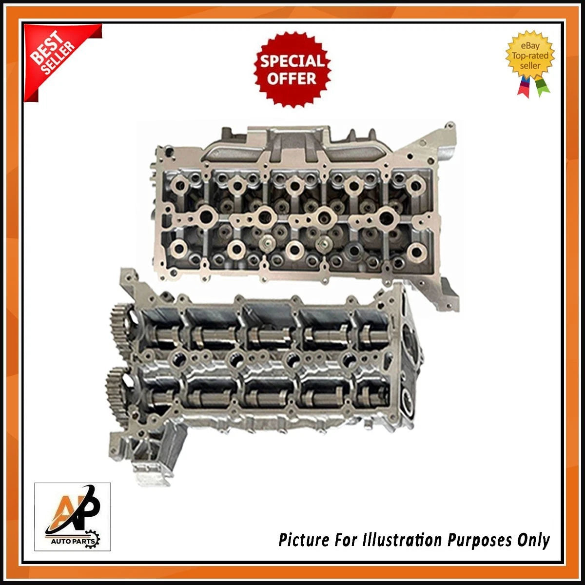 Bare Cylinder Head and Cam Carrier Complete OEM for Ford EcoBlue (2016–2019)