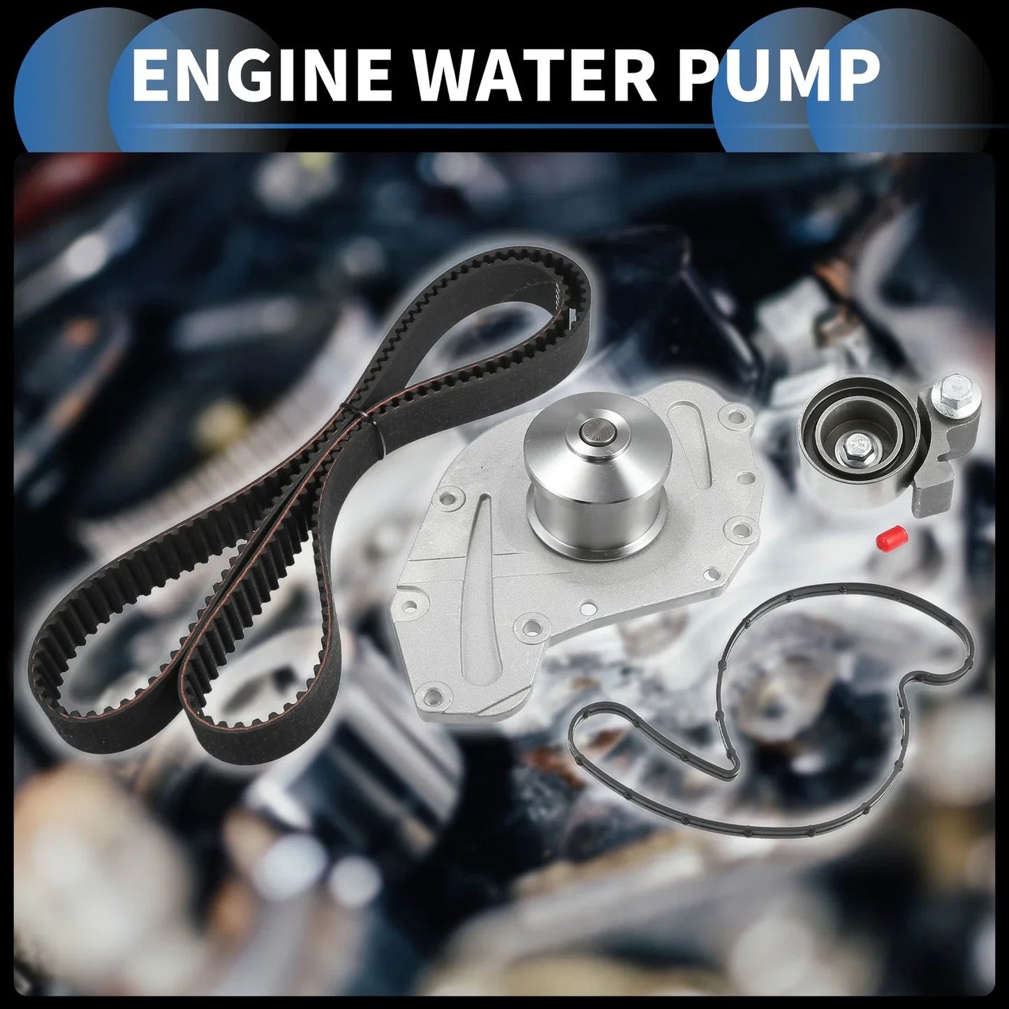 Water Pump with Idler Pulley Kit for Chrysler PT Cruiser (2003-2010)