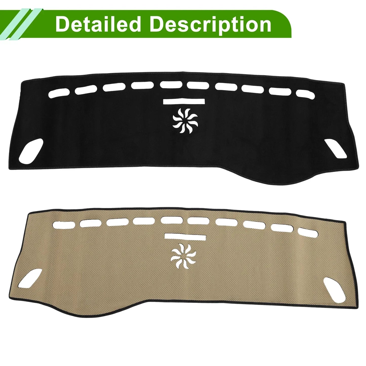 Dashboard Cover Mat for Mercedes A-Class 2013-2017 Sun Protector Black