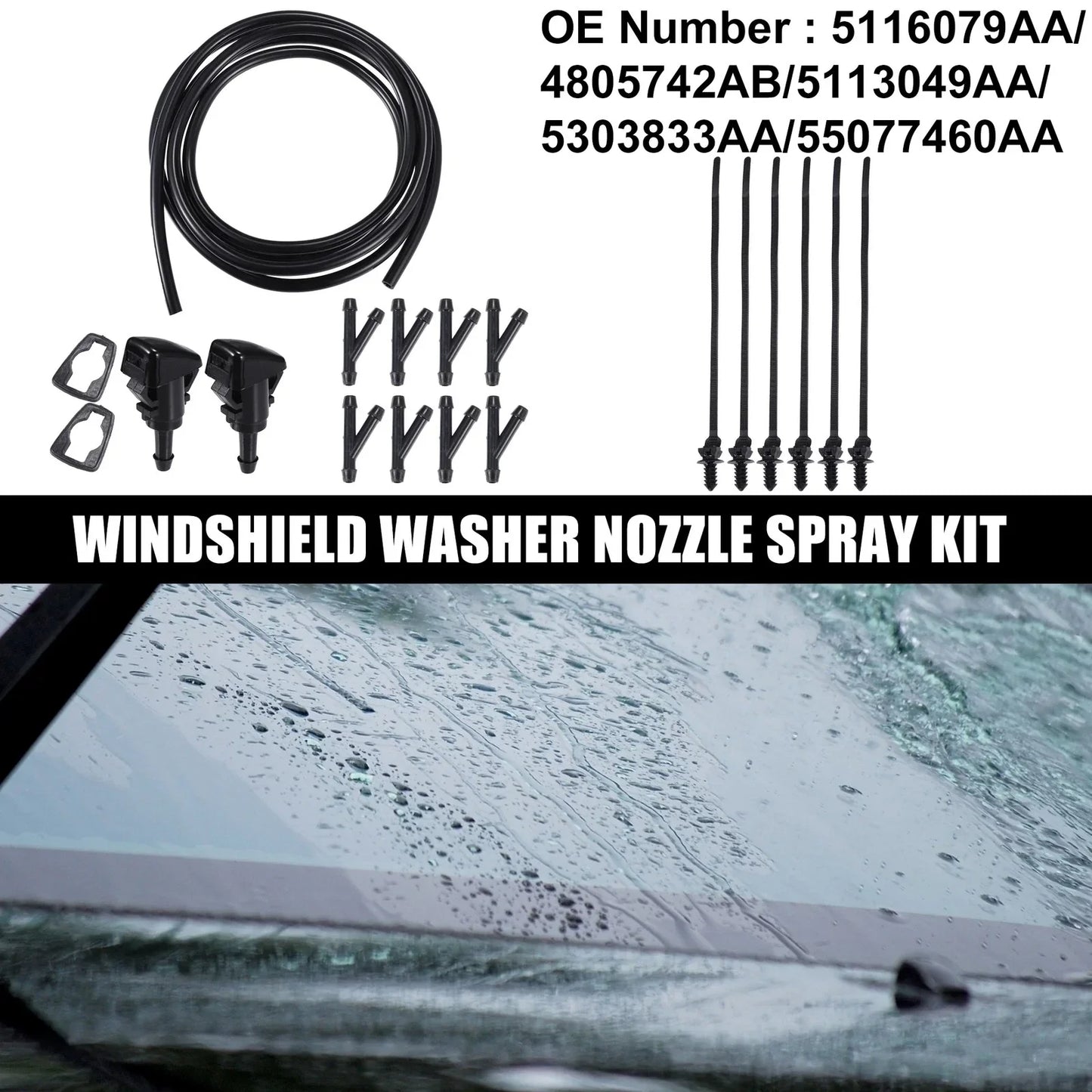 Windshield Washer Nozzle Set for Chrysler 200 (2011)