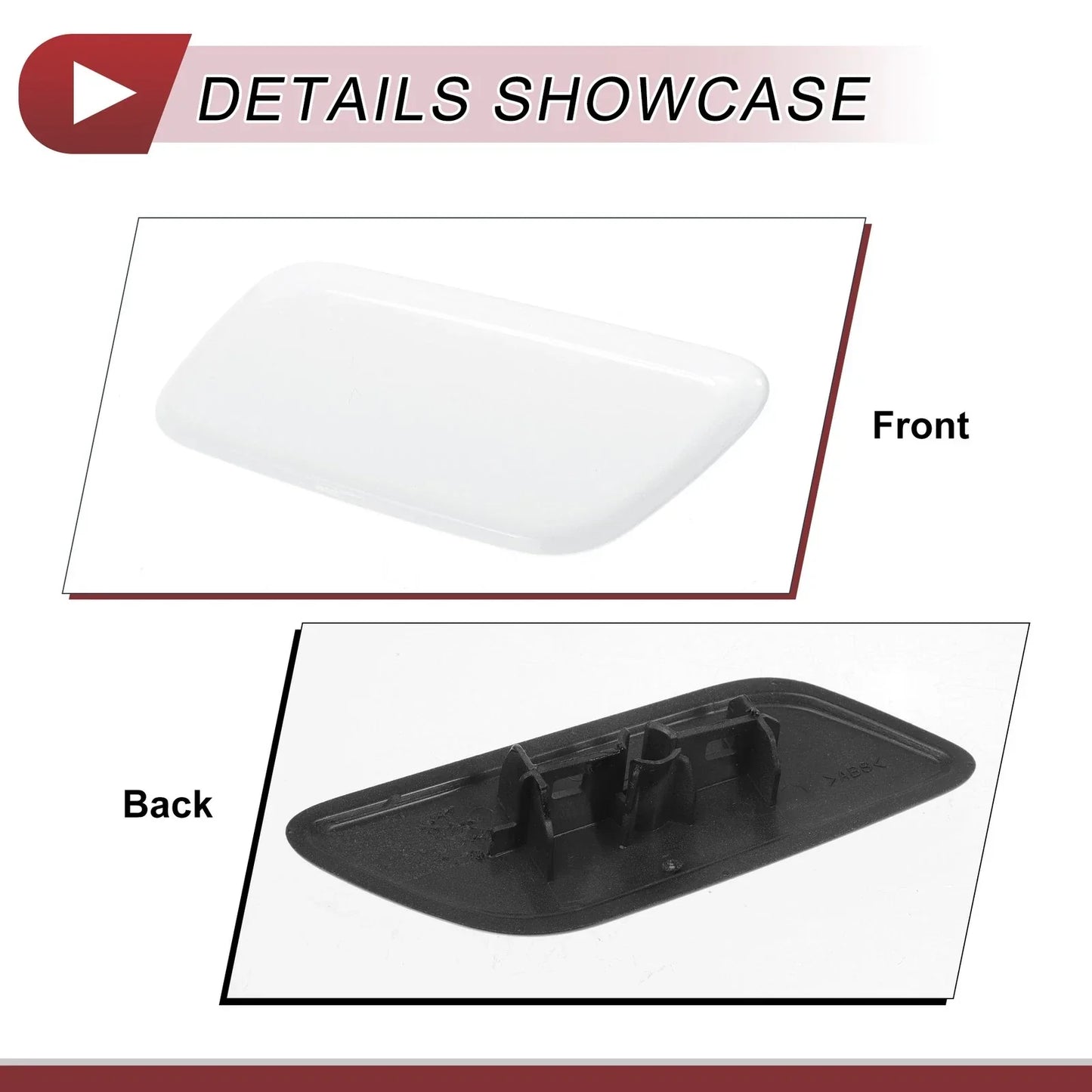 Front Left Washer Nozzle Cover for Lexus LX570 (2013-2015) - White 1 x Cap