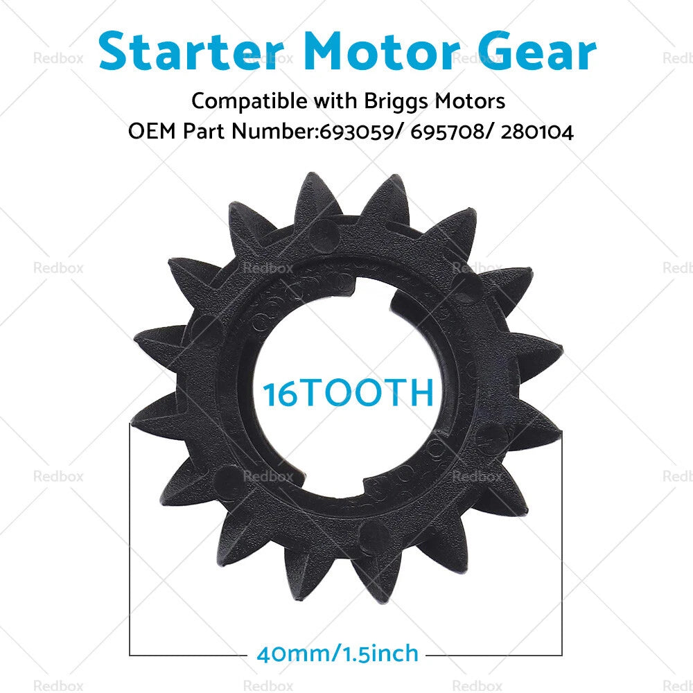 5x Starter Motor Gear 16 Tooth for Briggs Motors
