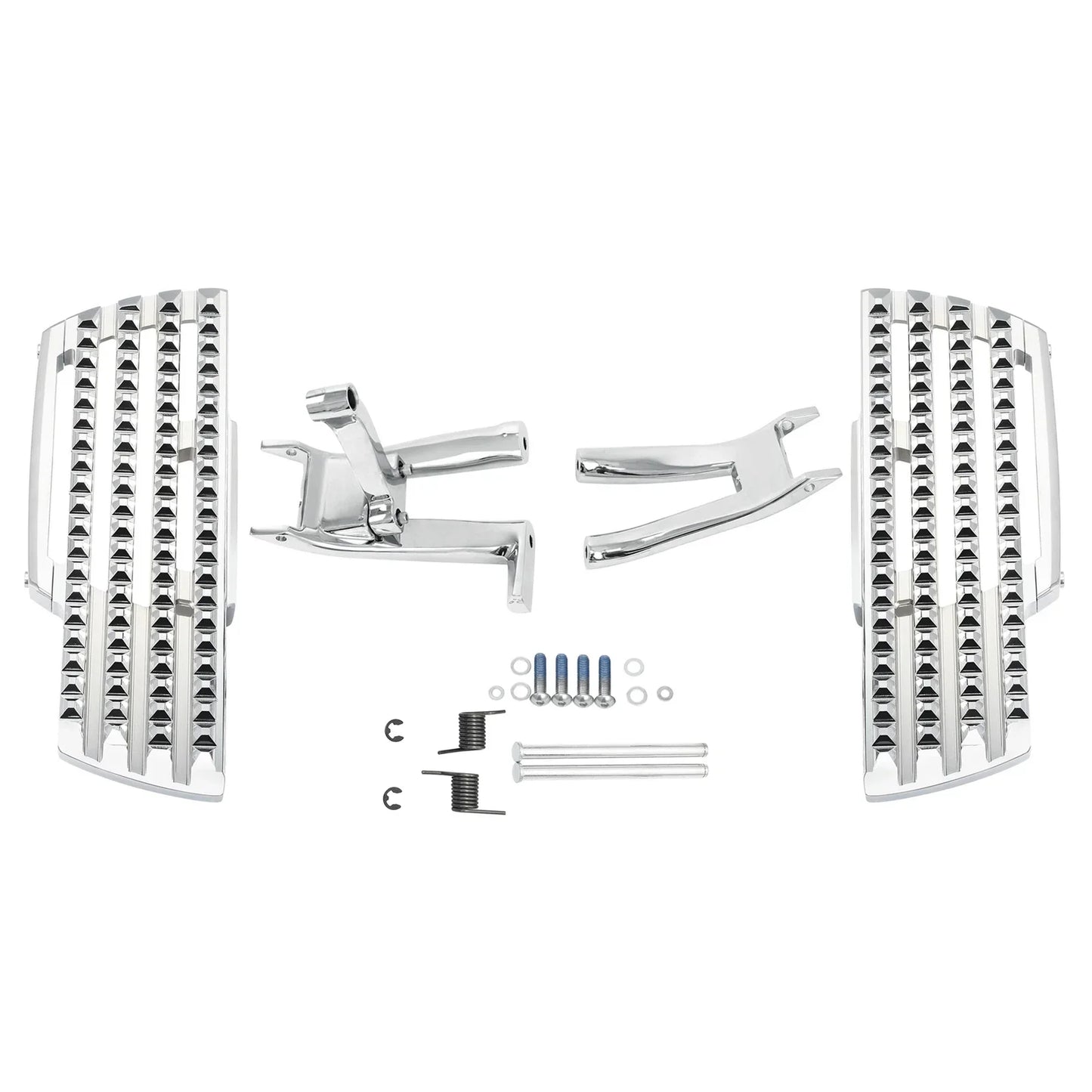 Chrome Driver Footboard & Bracket for Harley Softail Deluxe (2018-2025)