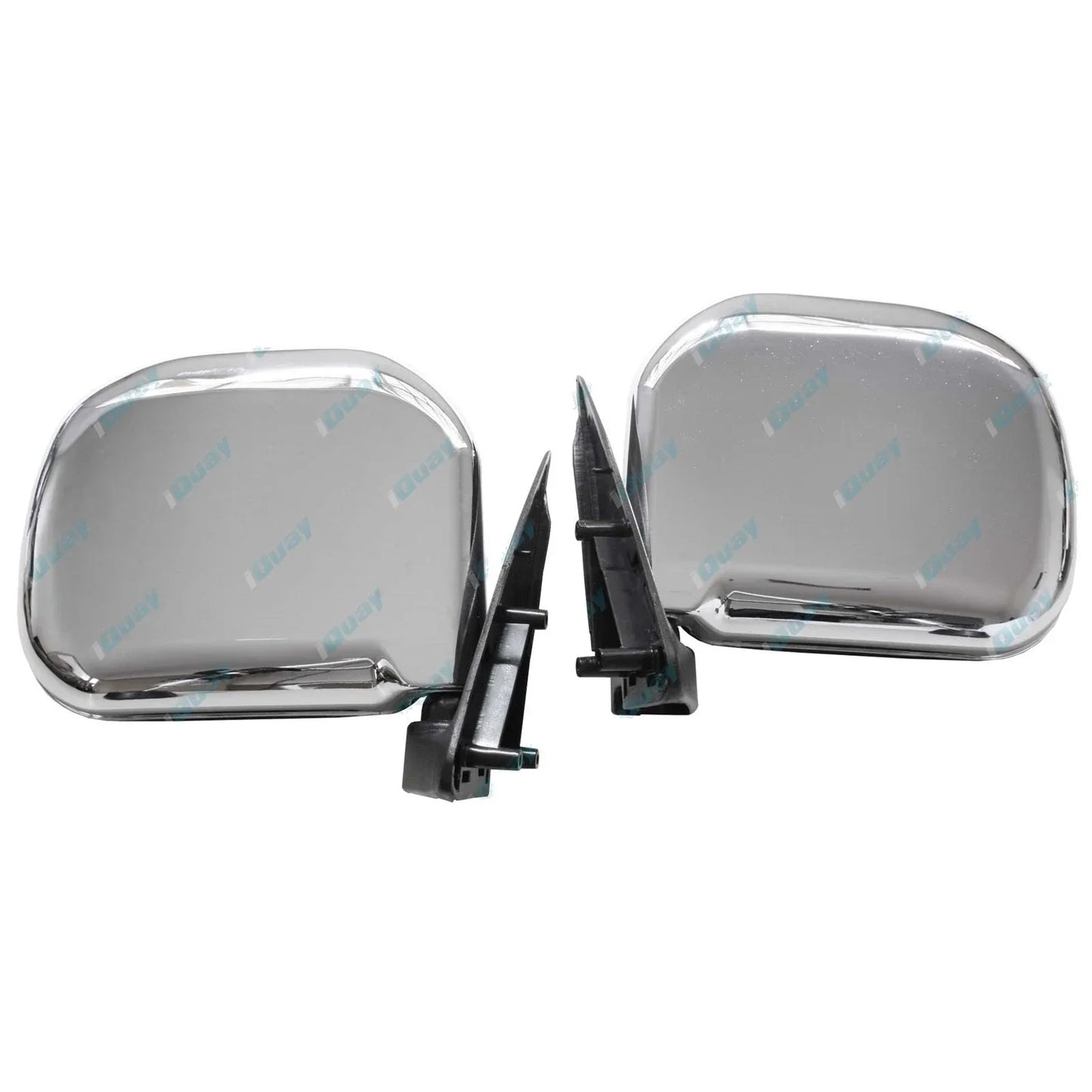 LH+RH Chrome Manual Door Mirror Pair for Toyota Hiace LH103 RZH103/113/125 89-05