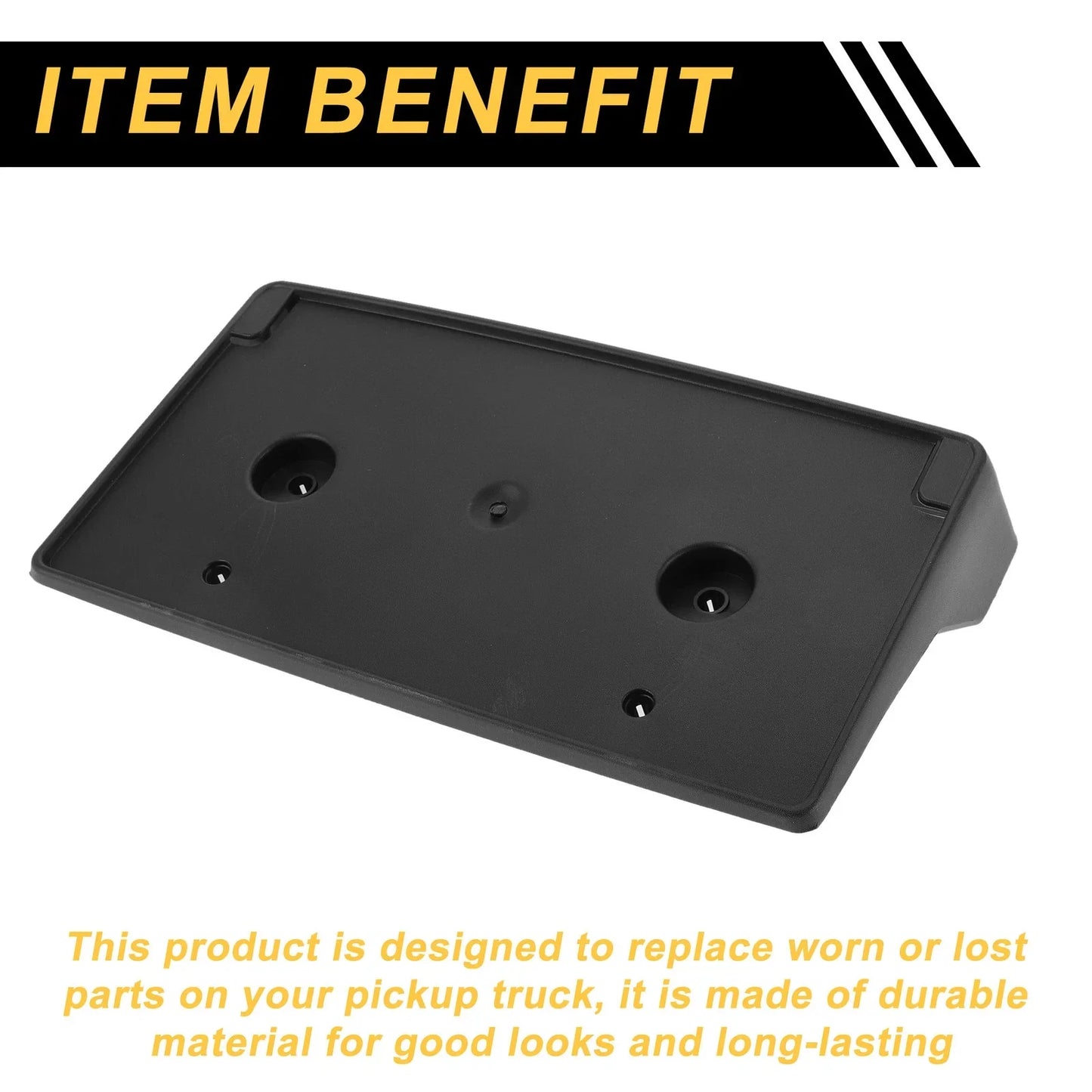 Front Bumper License Plate Bracket Holder for Dodge Ram 1500 (2018-2023)