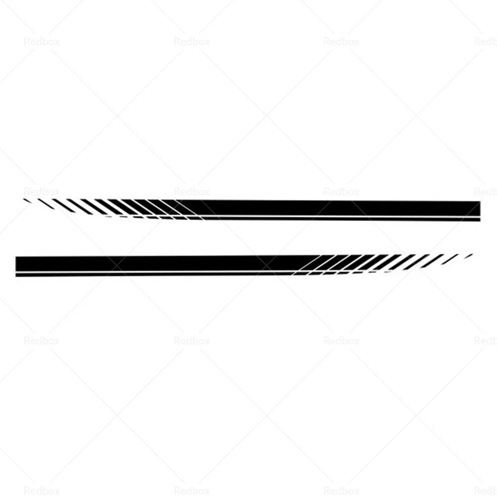 Racing Plaid Side Door Fender Skirt Stripes Decals for Car Accessories