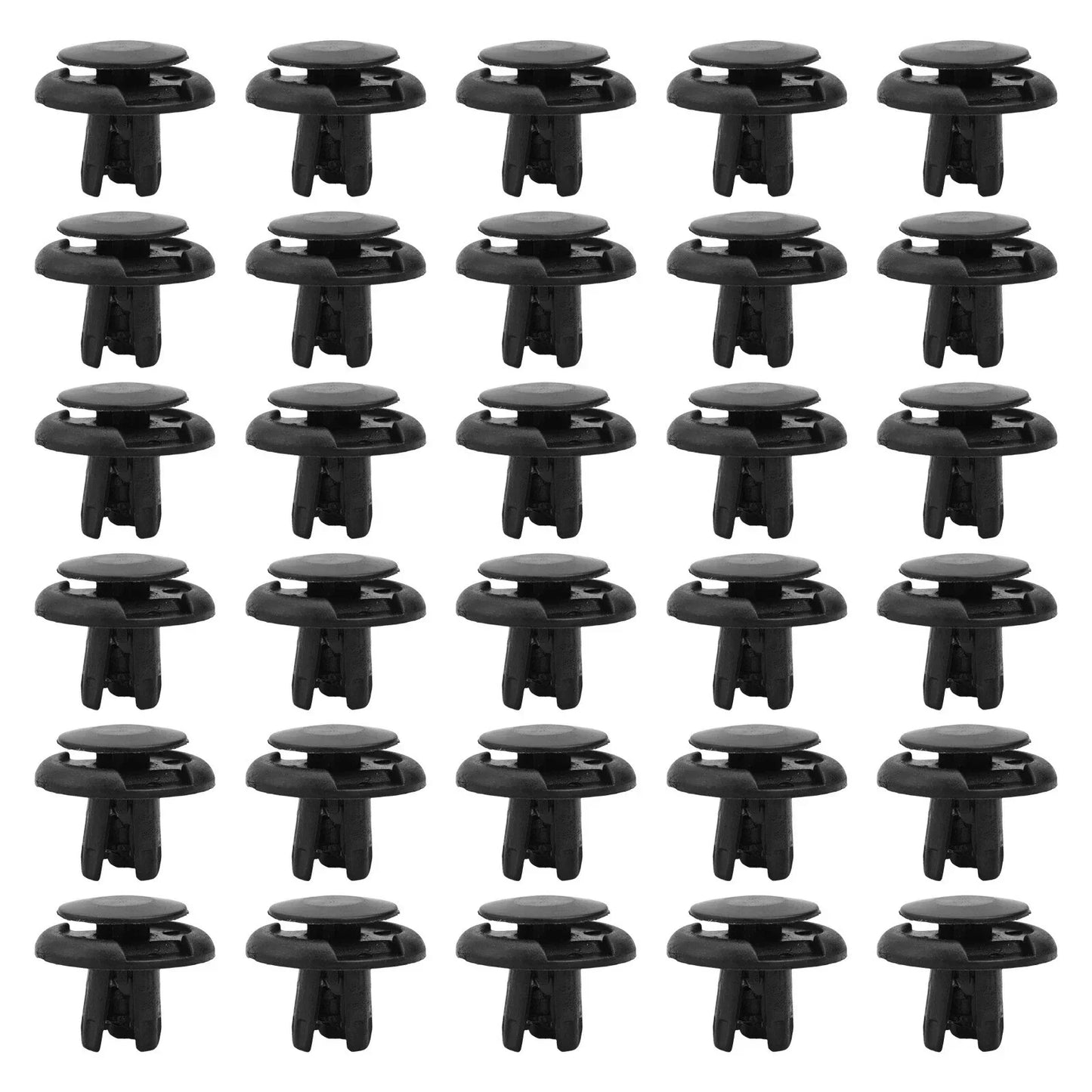30 Black Plastic Door Panel Trim Clips for Suzuki