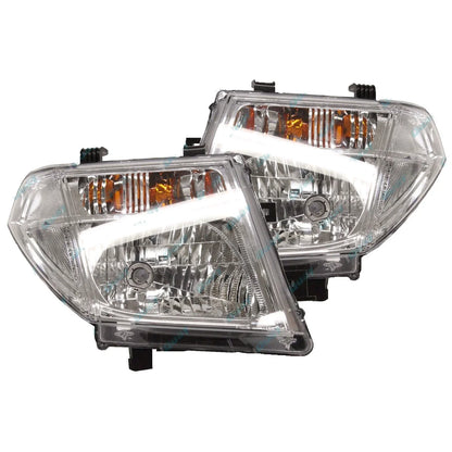 LH+RH Genuine Headlights Pair for Nissan Navara D40T Thai VIN#='M' 2008-2014 L+R