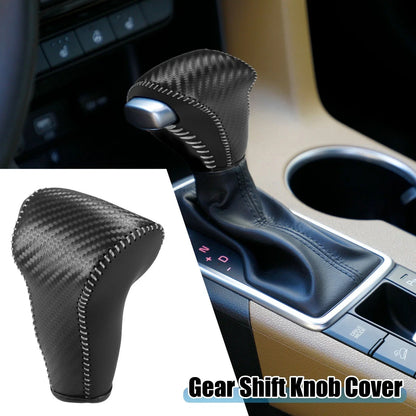 Auto Gear Shifting Knob Cover for Honda CR-V (2017-2022) Black Gray Stitches