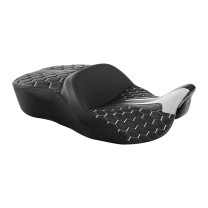 Rider/Driver/Passenger Gel Seat for Harley Touring Street Glide (2009 - 2023)