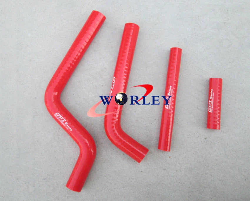 Silicone Radiator Hose Kit RED for Yamaha YZ125 (1996-2001)
