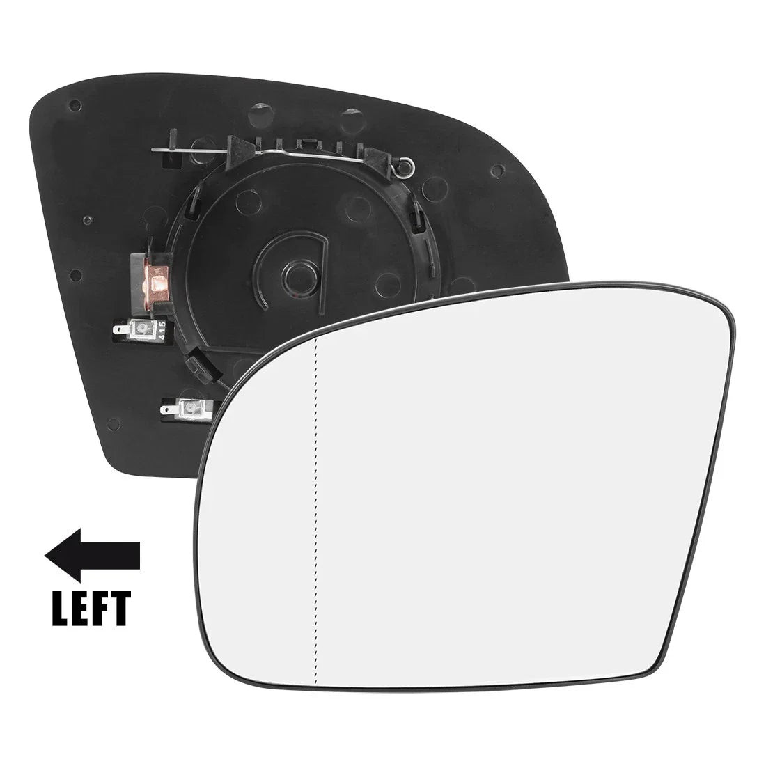 Heated Mirror Glass for Mercedes-Benz GL320 2007-2008 with Backing Plate