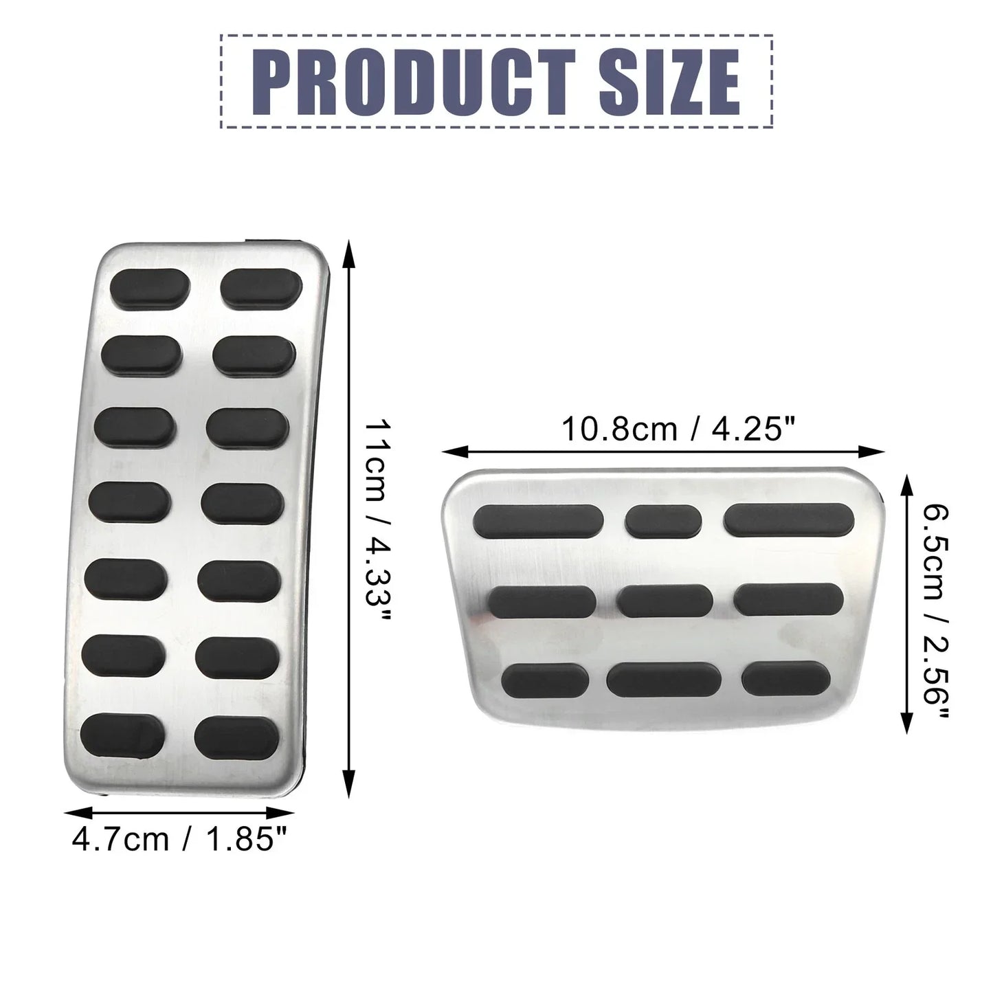 2 x Accelerator & Brake Pedal Covers for Hyundai