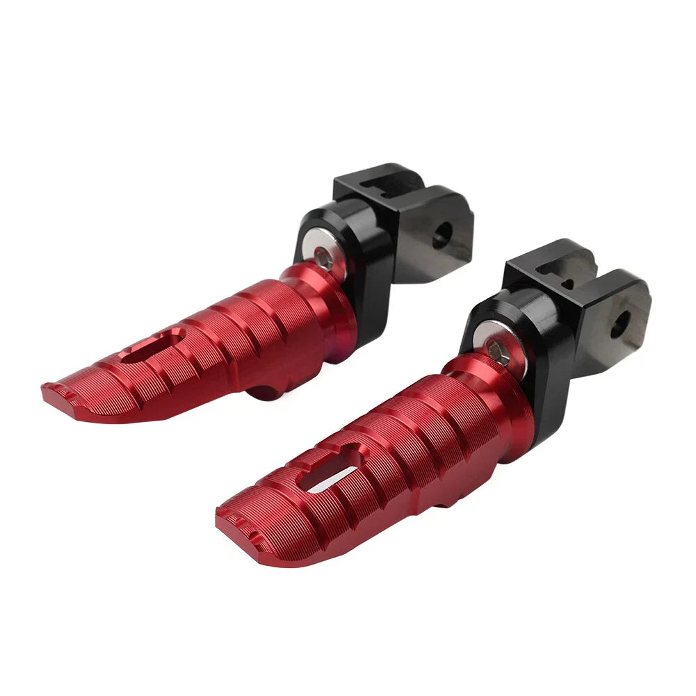 Red Front Footrests for Ducati Hypermotard 950, Monster 795, 821 (2018-2021)