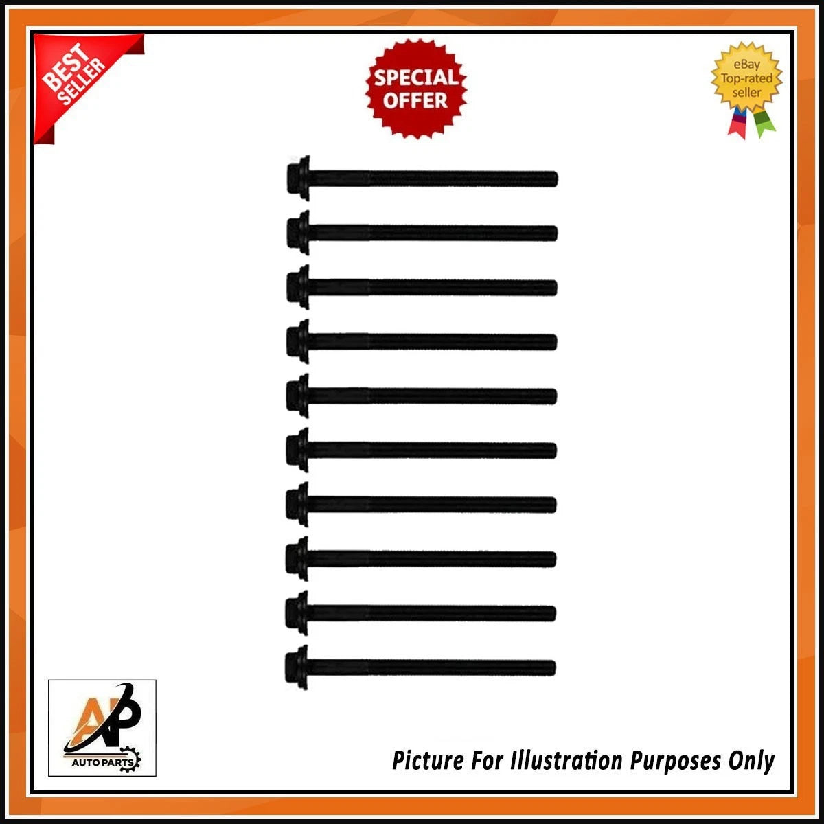 Cylinder Head Bolt Set Replacement for Ford Transit Custom 2.0D (2013–2023)