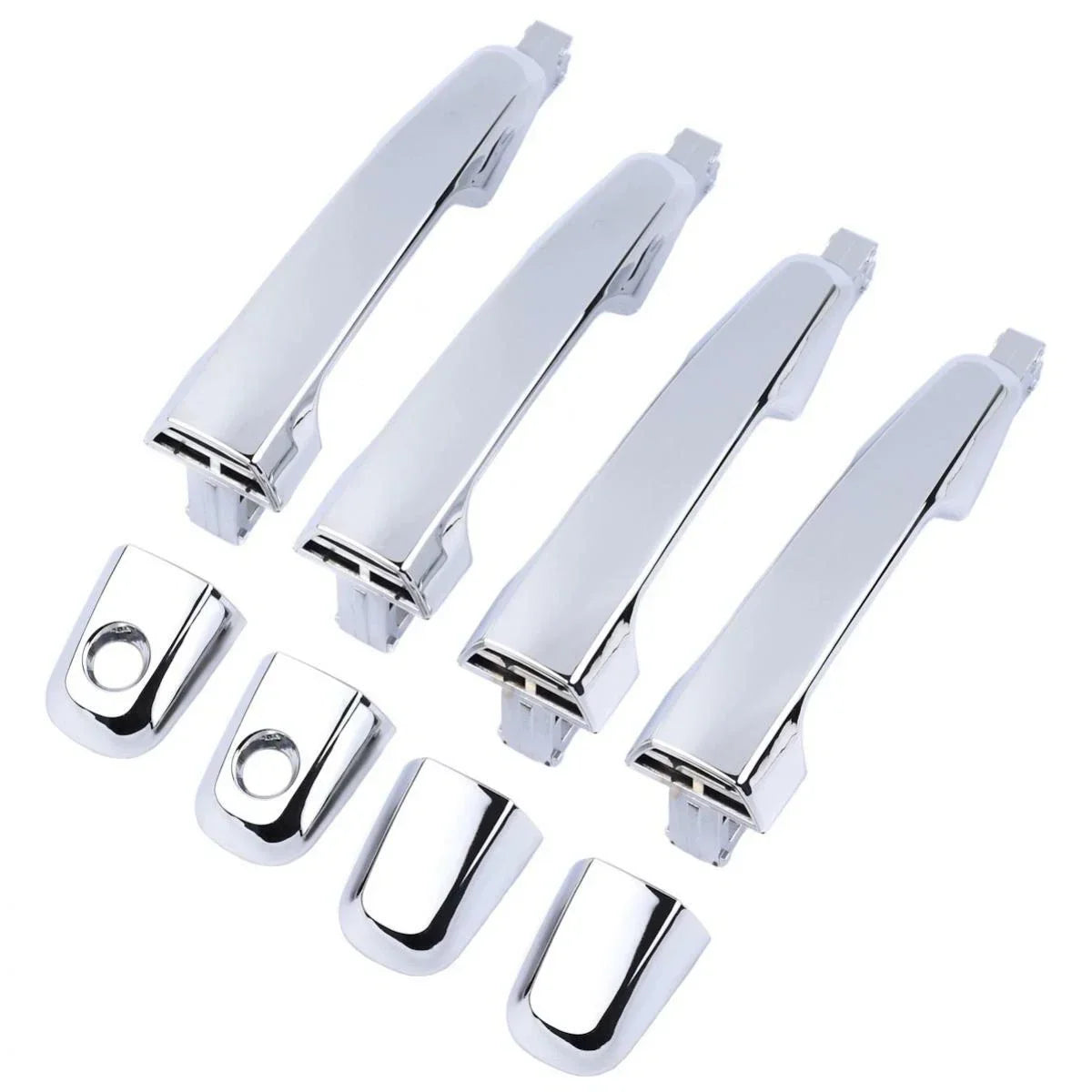 Exterior Door Handle Chrome Set 4 Fits Mitsubishi L200 Triton UTE 2005-14 D06