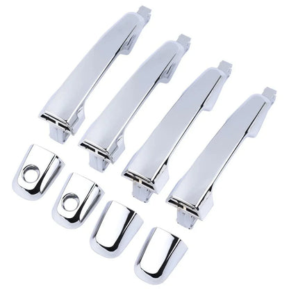 Exterior Door Handle Chrome Set 4 Fits Mitsubishi L200 Triton UTE 2005-14 D06