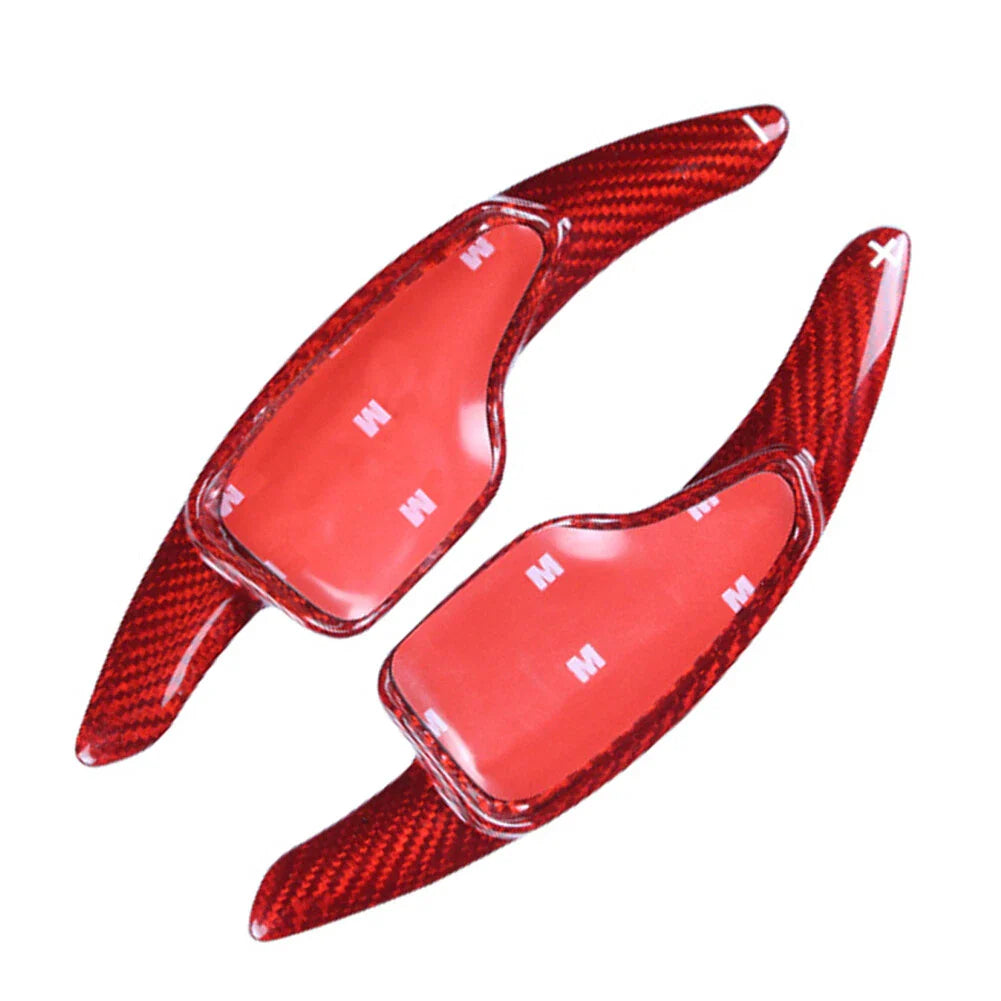 Red Carbon Fiber Steering Wheel Shift Paddle for Chevrolet Camaro (2016-2022)