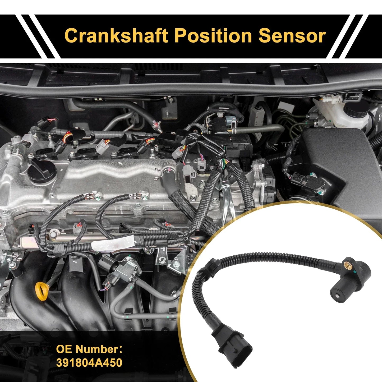 Crankshaft Position Sensor for Hyundai H100 2.5 TD (2010)