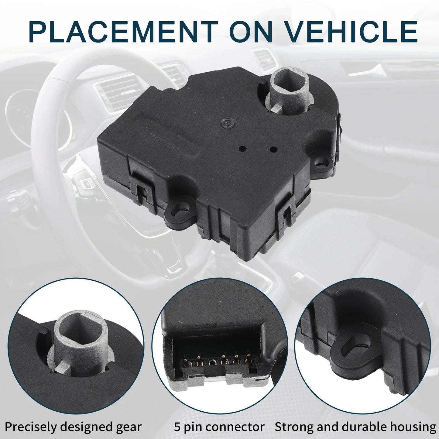 2 x HVAC Heater Blend Door Actuators for Chevrolet Silverado 1500 (2007)