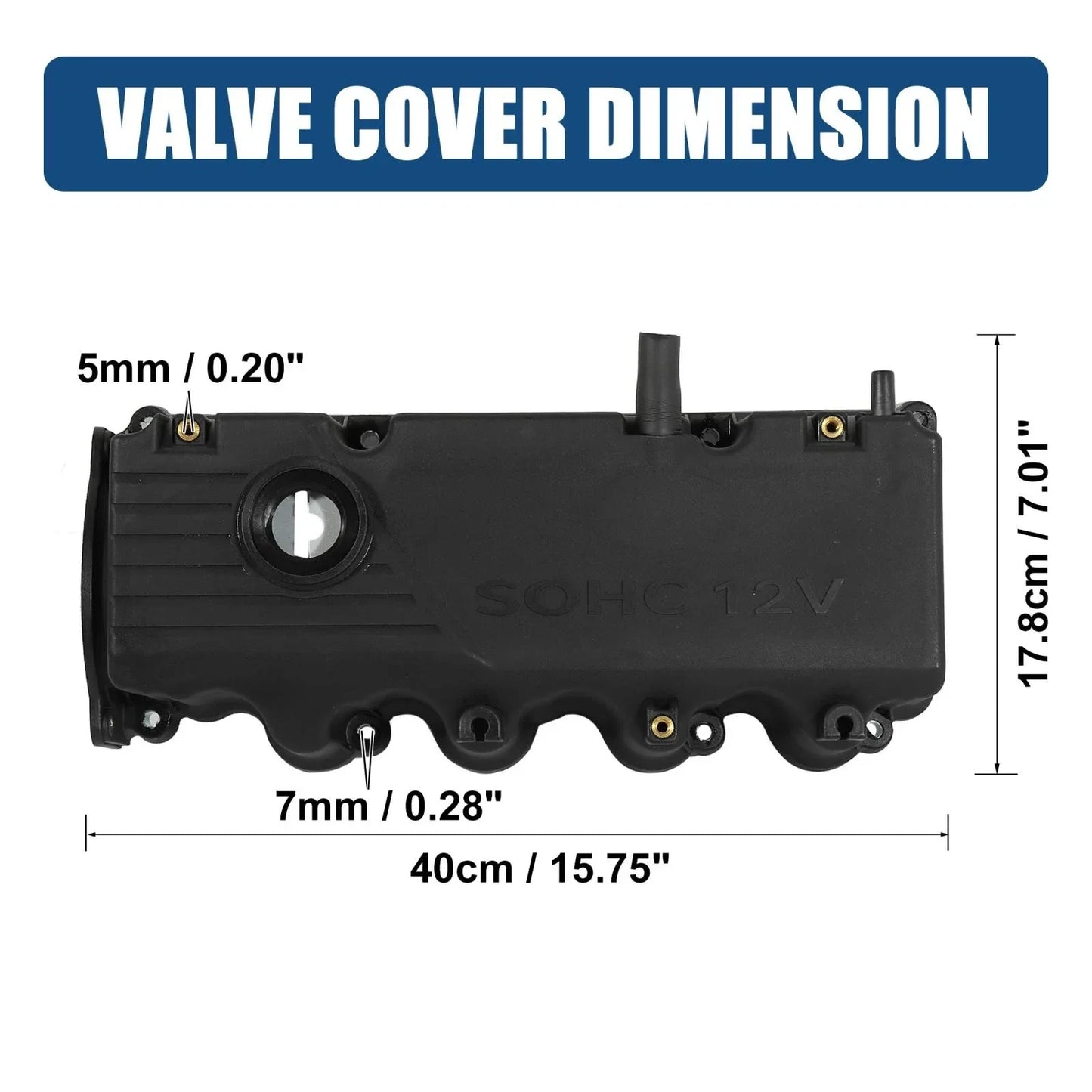 Engine Valve Cover for Hyundai Accent 2000-2002 1.5L (2 x Covers)