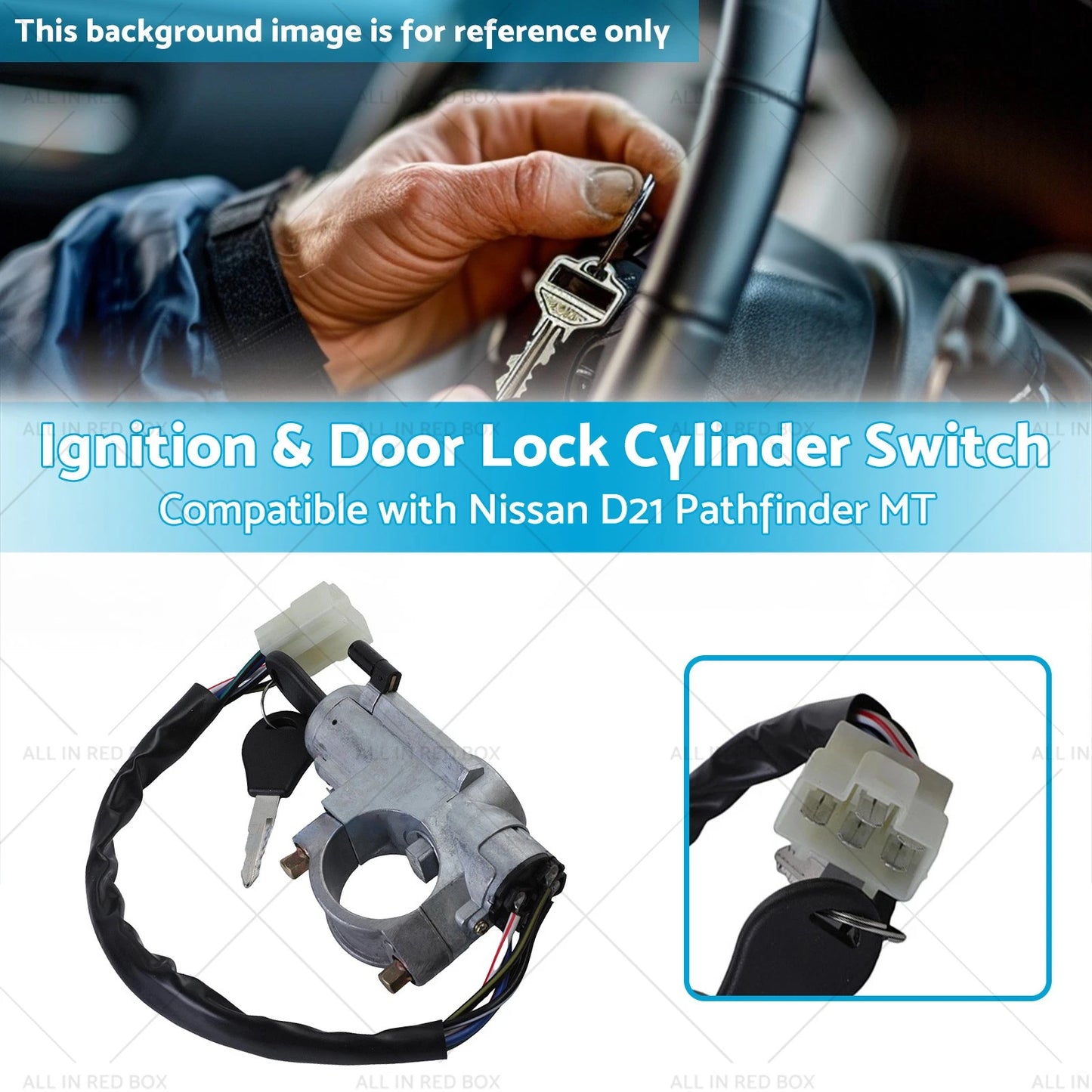 Ignition Switch & Door Lock Cylinder for 86-97 Nissan D21 Pathfinder