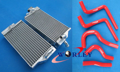 Aluminum Radiator + Blue Hose for Honda CR125 CR125R (2002-2003)