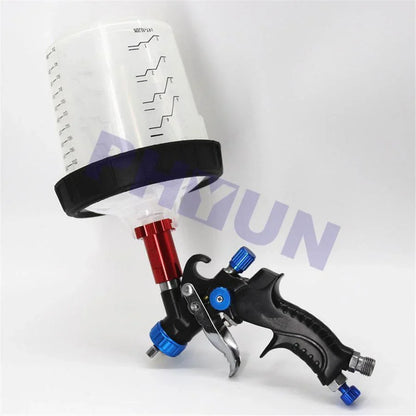 1mm Nozzle Gravity Feed Spray Gun w/ Dual Cup for PPS Paint Repair