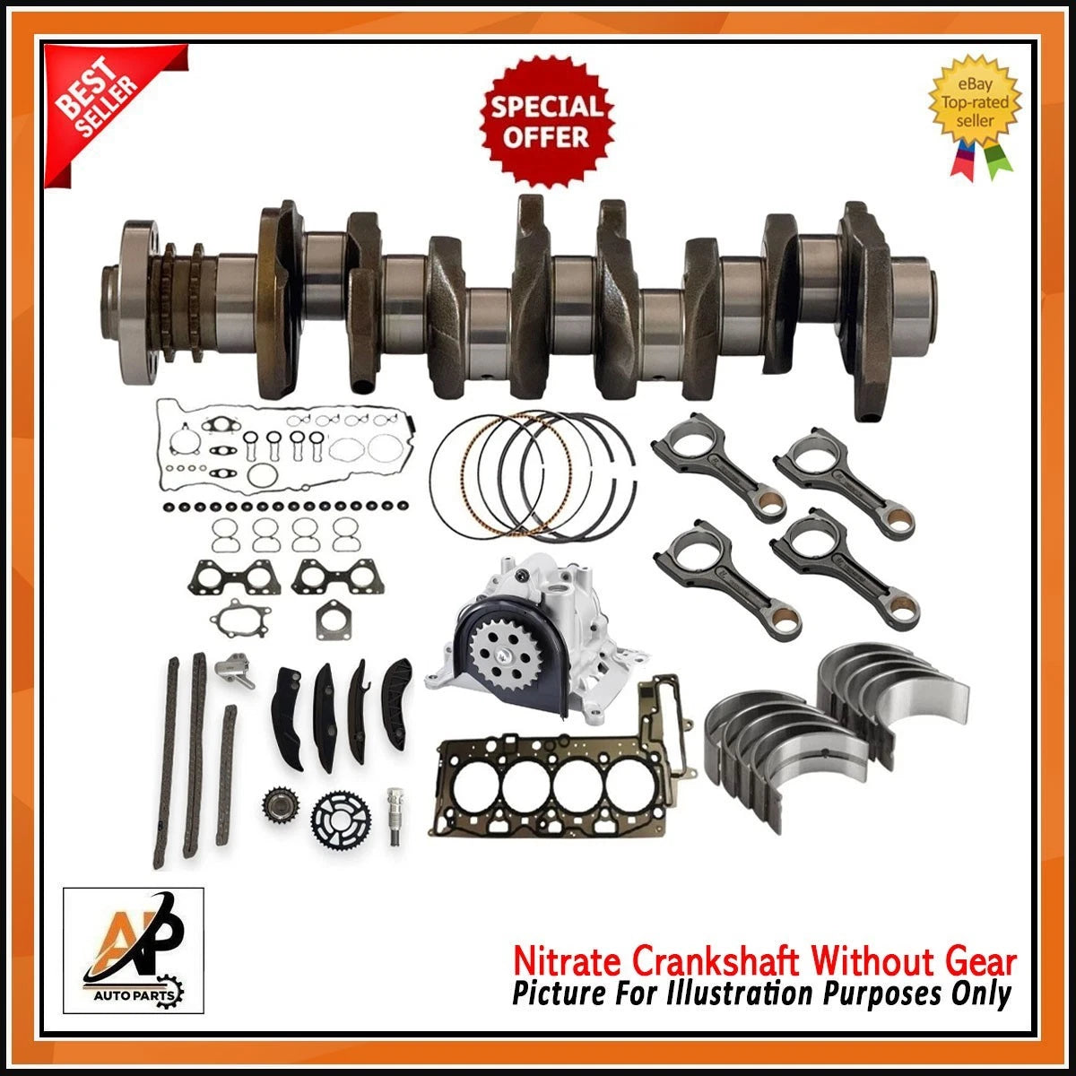 Crankshaft OEM Replacement for BMW 2.0D F20 F30 (2013–2018)