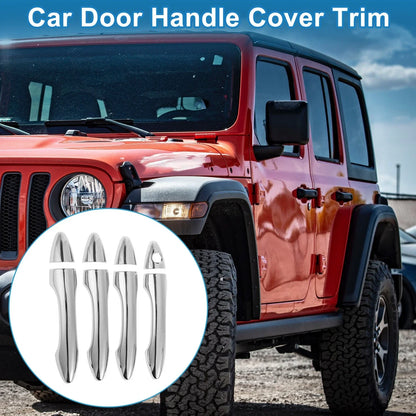 Door Handle Cover Trim for Hyundai IX35 (2009-2014) - Silver Tone