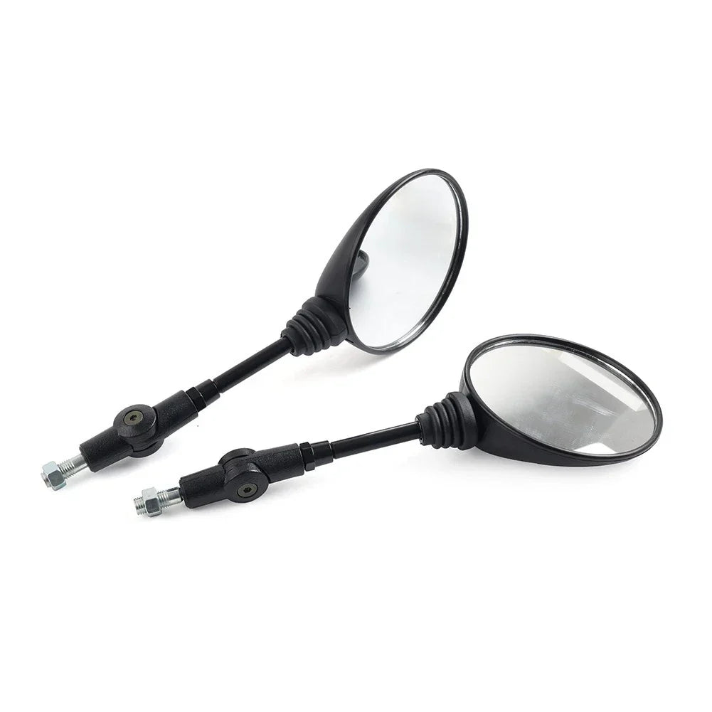 10mm Antifall Folding Round Rearview Mirror for Motorcycle 7/8" Handlebar